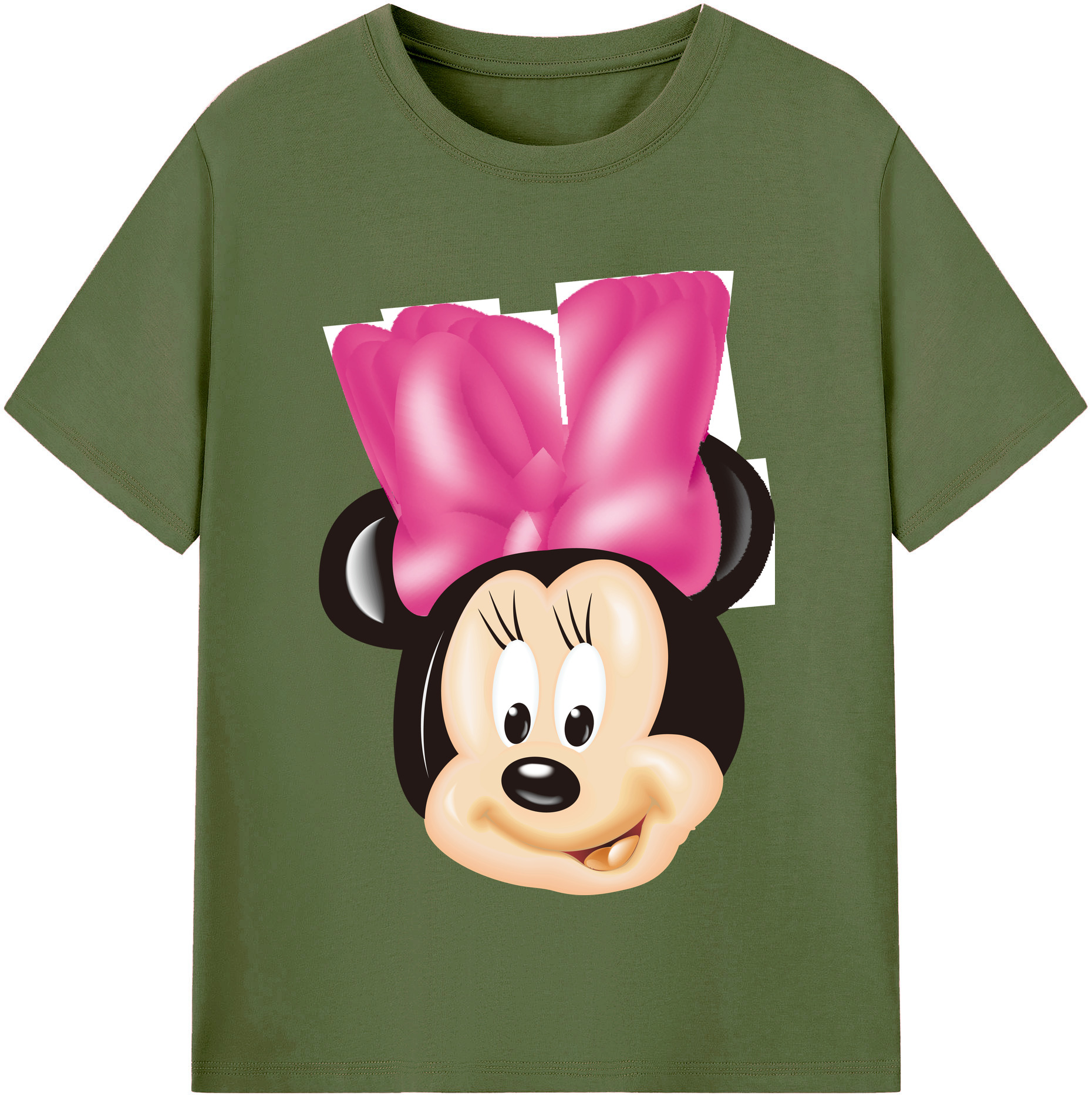 （画像用） ミッキーマウス Mickey Mouse 綿100％半袖Tシャツ（フロントプリント）